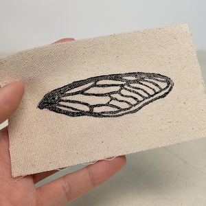 Cicada wing canvas sew-on patch