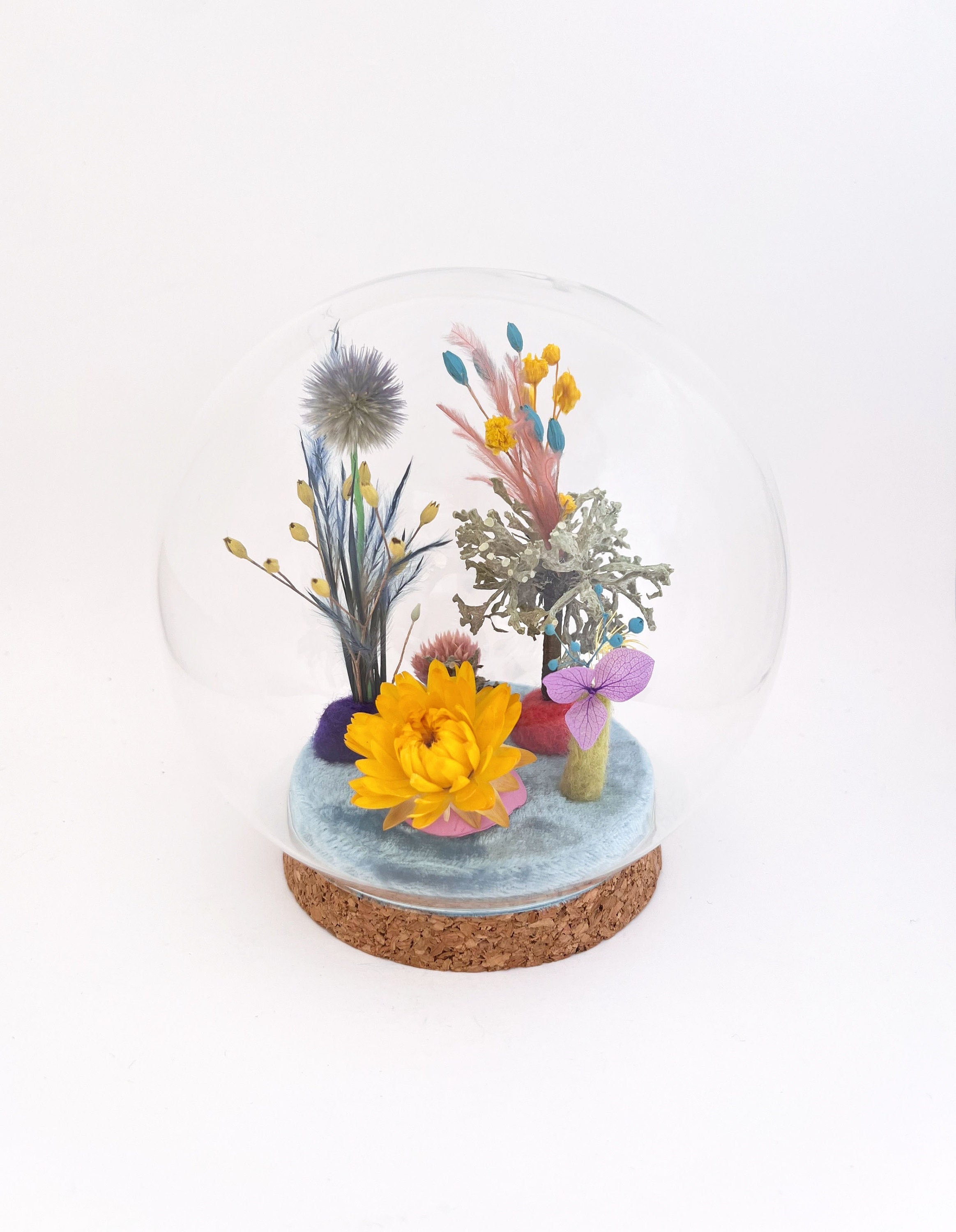 Globe Floral Décoratif , Pièce Unique Fait Main/Microcosme 178