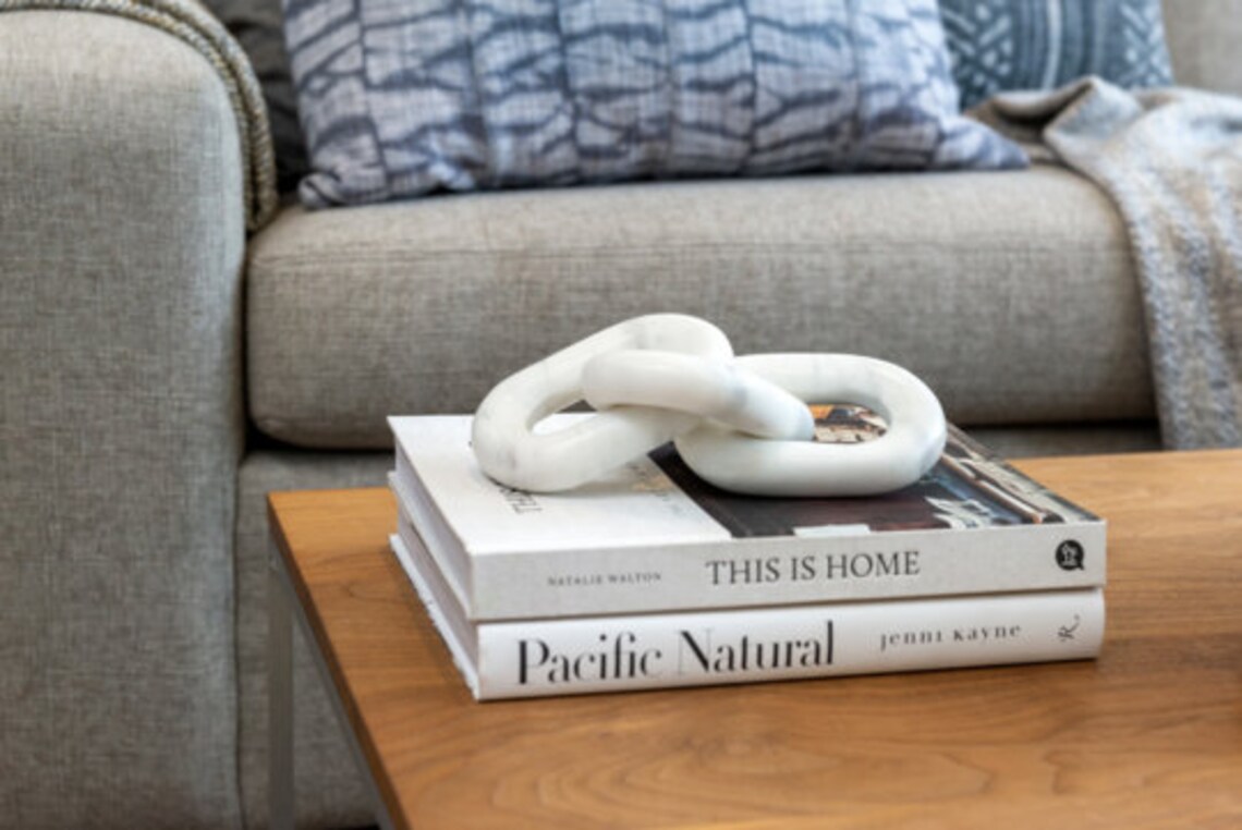 Marble chain link decoration Etsy