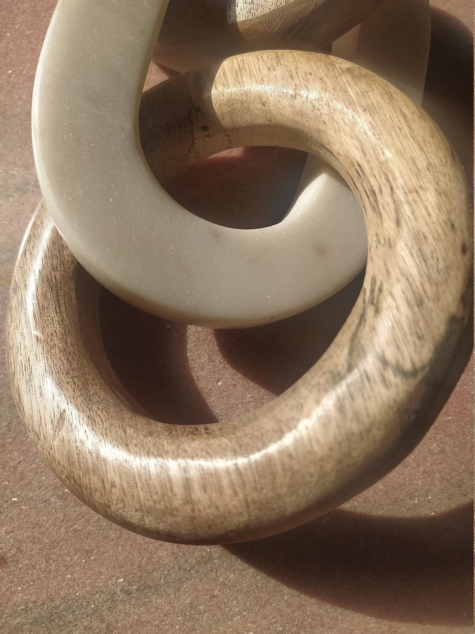 Wood and Marble Link Chain Decor Etsy UK