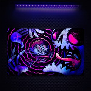 UV / BLACKLIGHT TAPESTRY - Run Toward the Fear by Sean Keeton