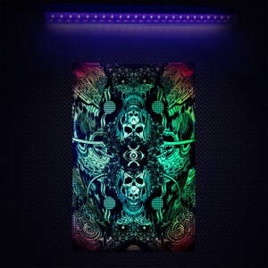 UV / BLACKLIGHT Active TAPESTRY - Mirrorwave by Jon Diaz