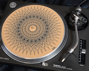 12" Cork Turntable Slipmat - Glowtronics - Sacred Spikes