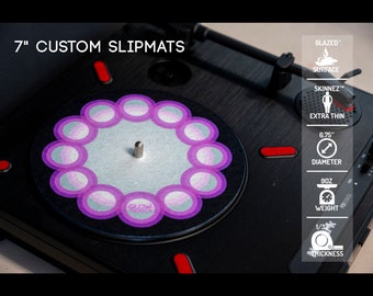 7” Custom Slipmats – 16oz Glazed™ Bottom - Order 10 or more