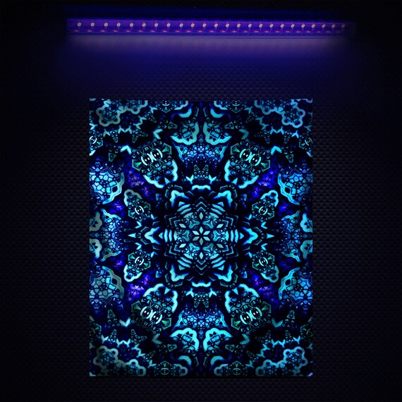 UV BLACKLIGHT Active TAPESTRY Elven Circle by Jan Kruse Etsy UK