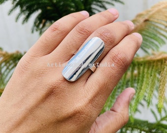 925 Silver Ring, Handmade Ring, Anxiety Ring, Silver Plain Ring, Jewelry for Her, Women Ring, 925 Solid Silver Ring, Gifts for Her.