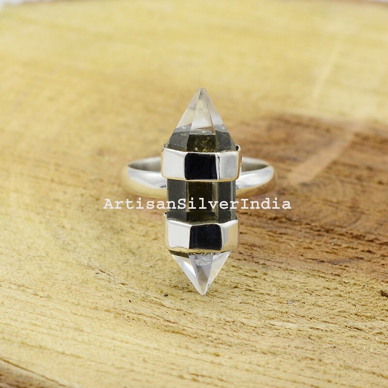 Crystal Point Ring - Etsy UK