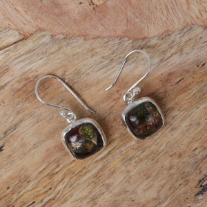 Tourmaline Earring, 925 Solid Silver Earrings, Watermelon Tourmaline Earrings, Boho Jewelry, Dangle Drop Earrings, Gift for Womens.
