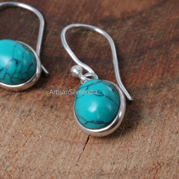 Orecchini Pendenti Boho In Argento Sterling Con Turchese – Regalo Donna - 5