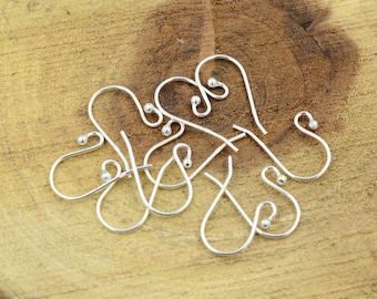 Sterling Silver Ear Wires with 2mm Ball - Jewelry Making Supplies