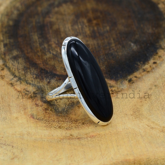 Joyas Plata Piedras Preciosas Reales Forma Ovalada Cinco Piedras Cabujón Anillos De Lapislázuli