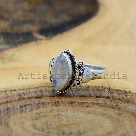 Bague pierre de lune arc en ciel bague en argent 925 pierre de naissance juin bague pierre de lune bague feu bleu bijoux pierre de lune bague agitee cadeau pour elle. Etsy France