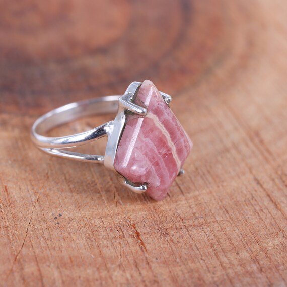 カイト ロードクロサイト リング：925 スターリングシルバー