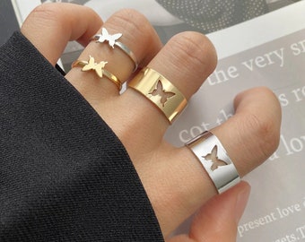 Mini symbol stamped rings