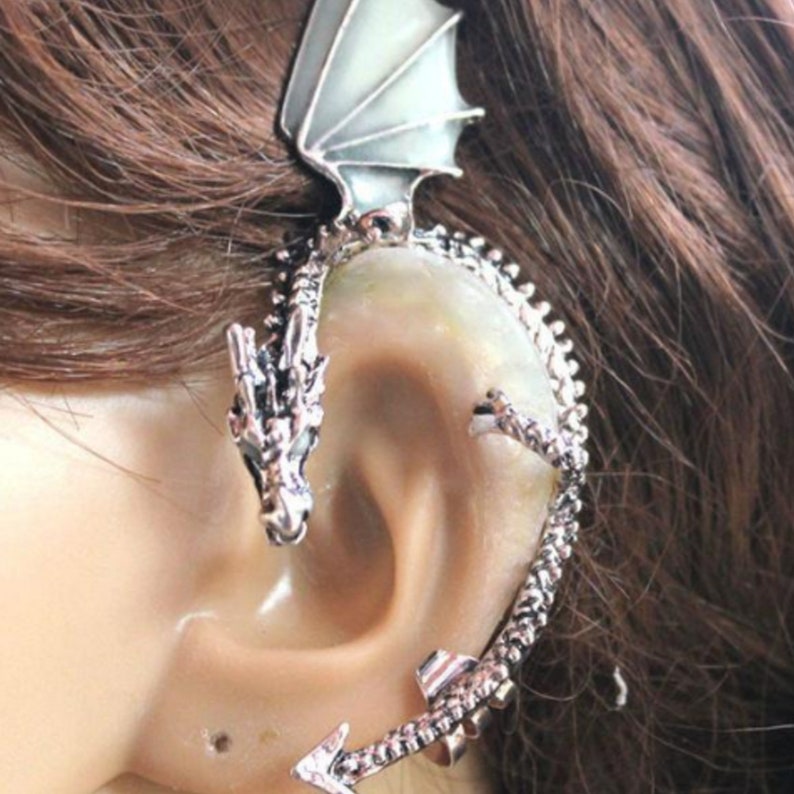 Dragon Ear Cuff Clipon Earring Dragon Cuff Dragon Ear Cuff Etsy