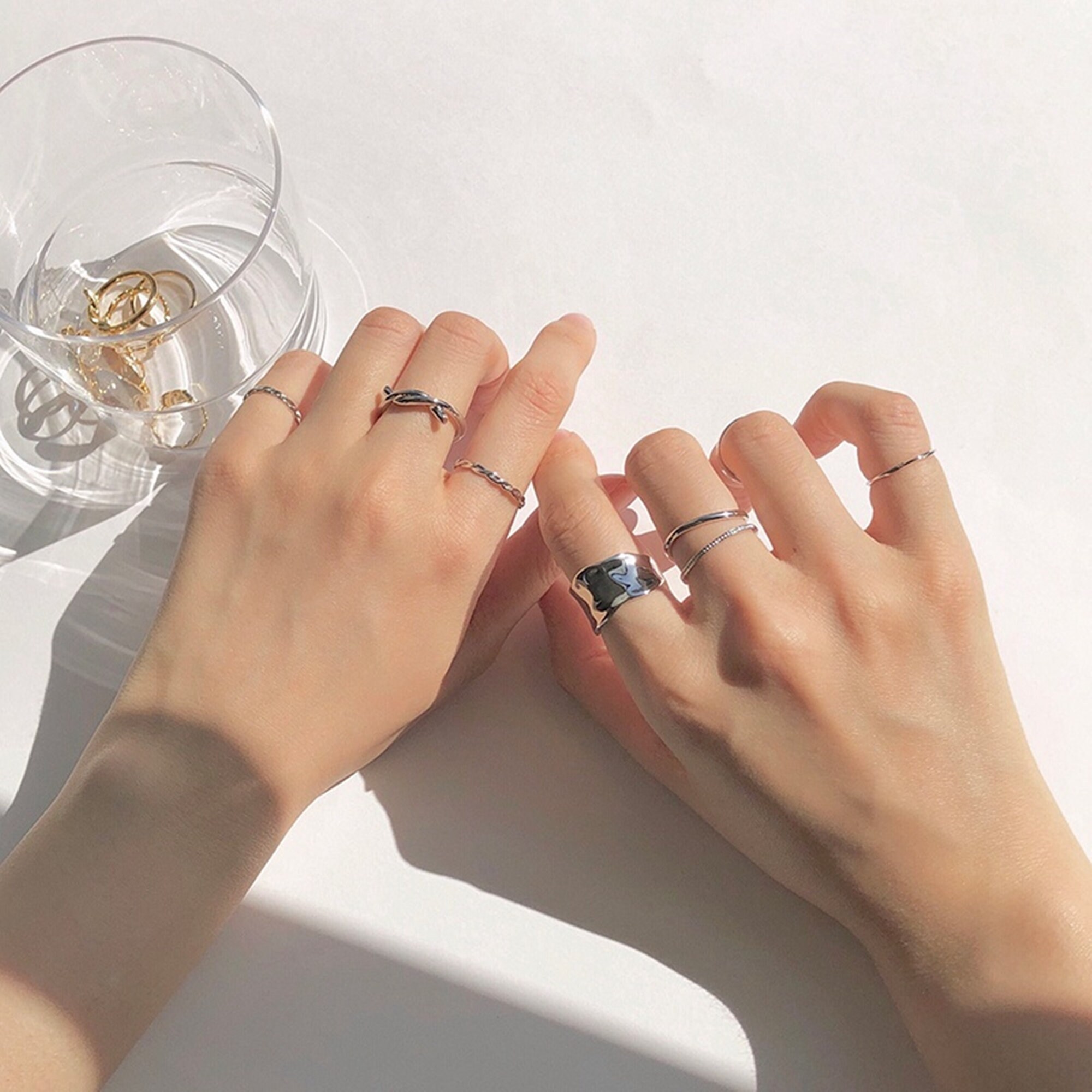 8 Pcs GOLD MIDI RING Set Gold Knuckle Ring Set Stacking Etsy