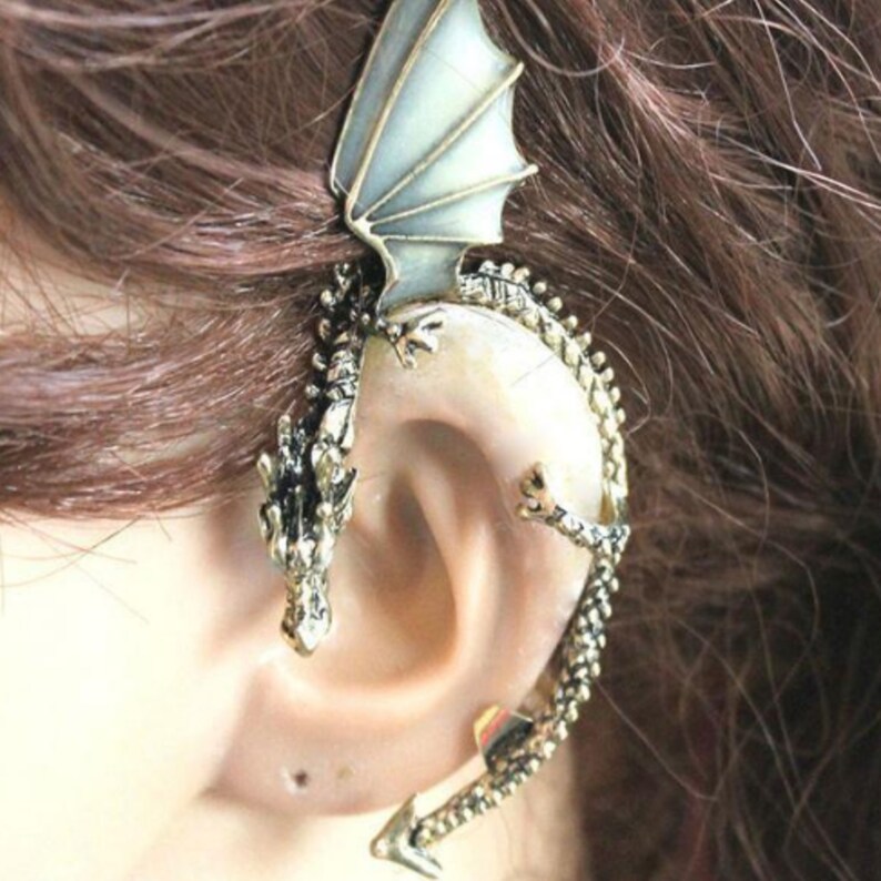 Dragon Ear Cuff Clipon Earring Dragon Cuff Dragon Ear Cuff Etsy
