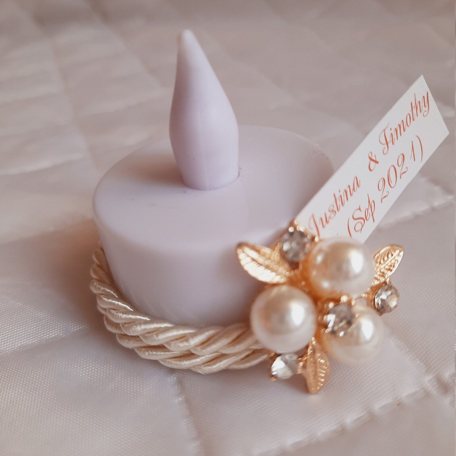 10 Pcs Wedding Flameless Candle Favor for Guests, Bridal Shower