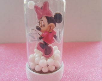10 pcs Minnie Mouse dome thank you gift for guests, Personalized favor, free shipping, Party supplies, Birthday favor,  Disney dome favor.
