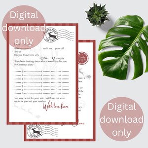 DIGITALER Download Weihnachtsbriefe 2 Seiten