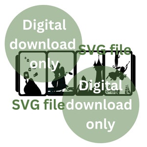 Tangled SVG downloads only x4 sides of the DIY lantern.