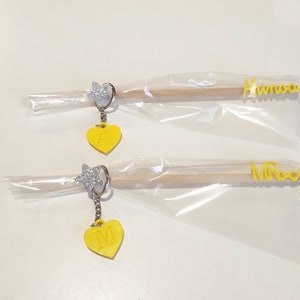 Personalized pencil and keychain kit