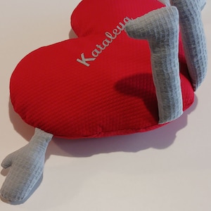 Personalized heart pillow (with arms and legs)