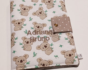 Portadocumentos infantil personalizado Koalas