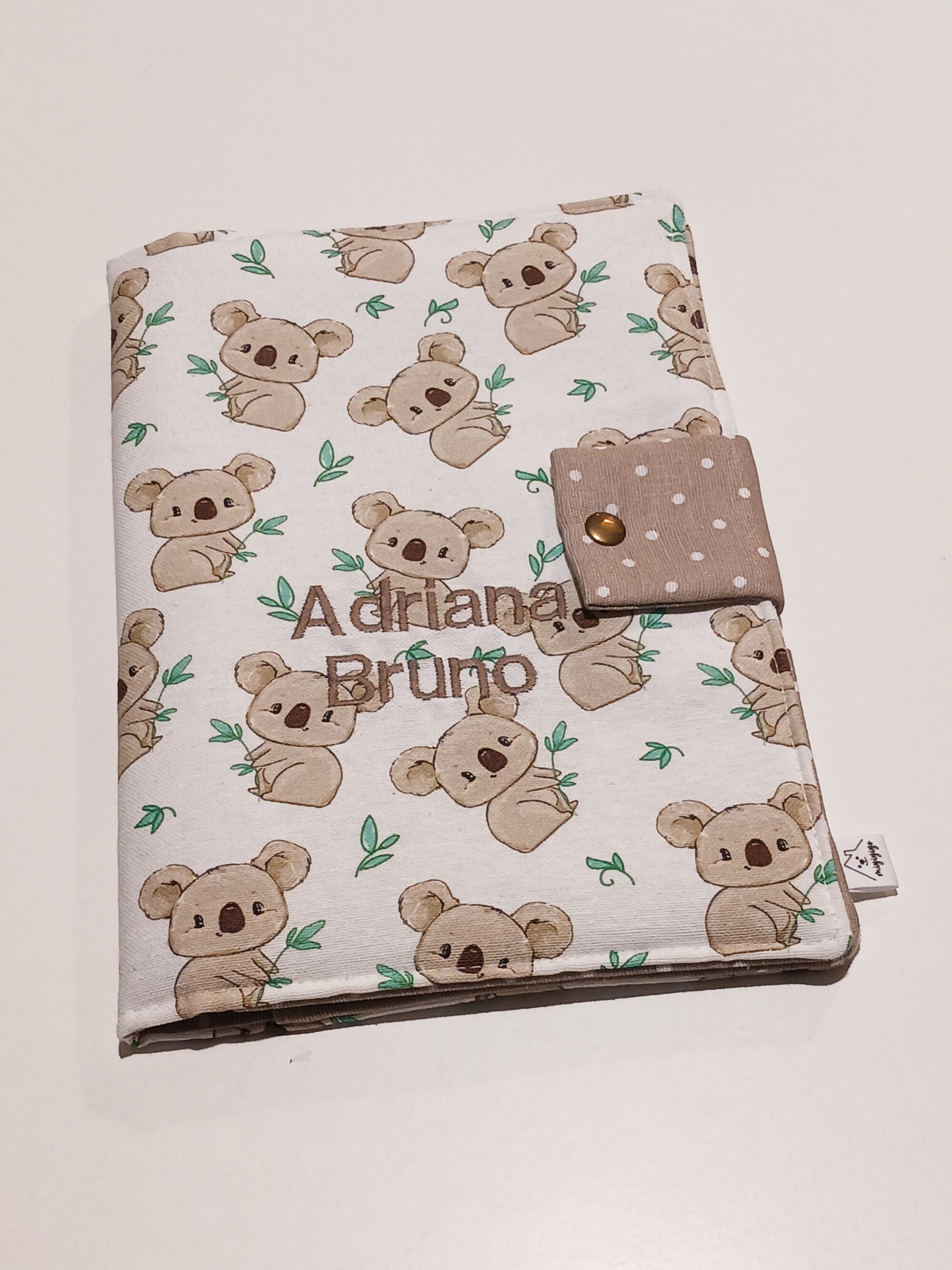 Portadocumentos infantil personalizado Koalas