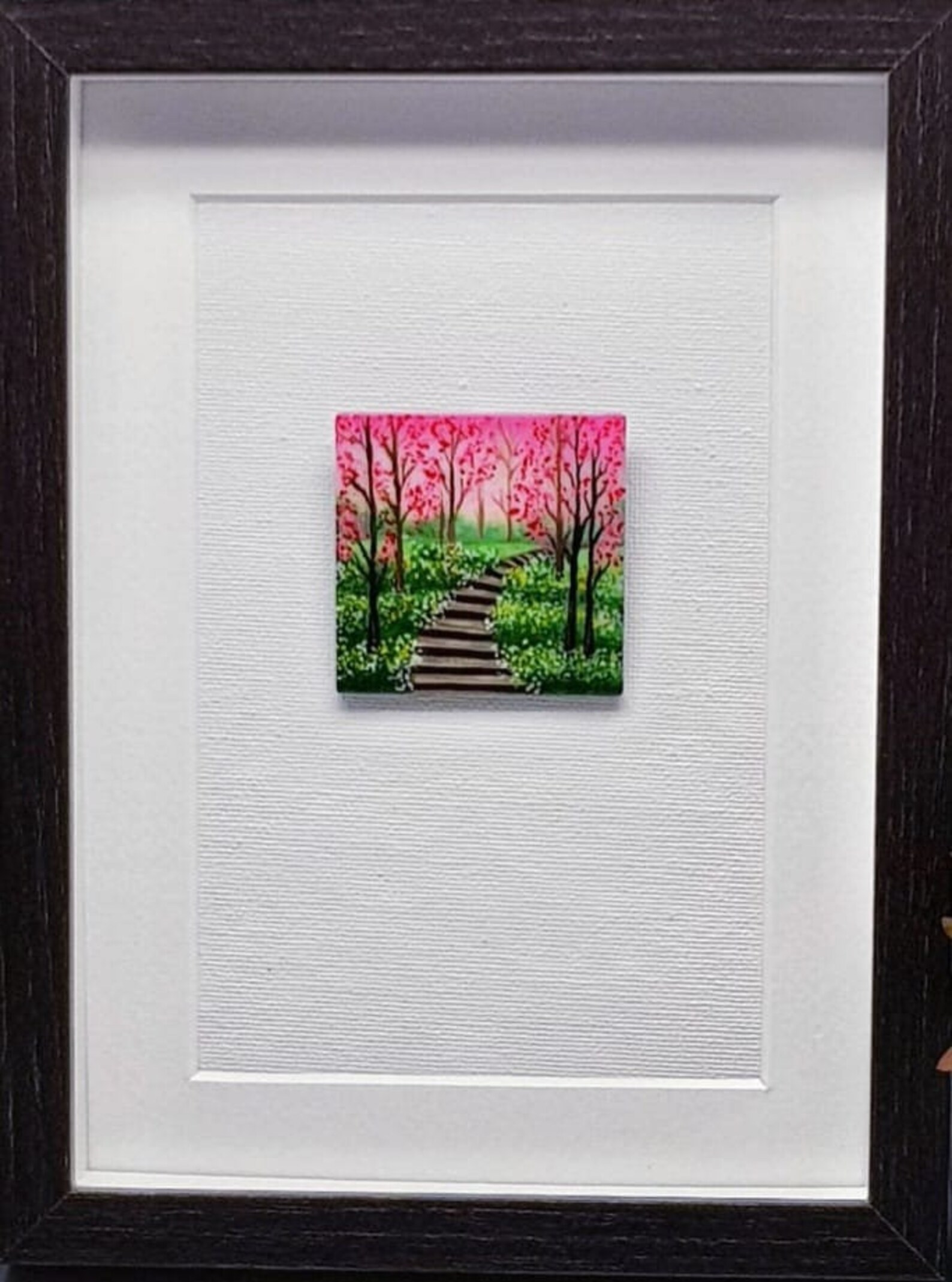 Miniatur Landschaft Der Wegweiser im Kirschblütengarten 45mm | Etsy