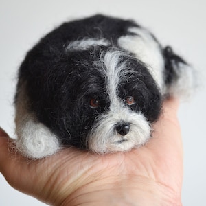 Realistic Simulation Shih tzu Dog Plush Toy Doll Long Hair Furry Puppy Kids  Gift