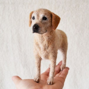 Custom Needle Felted Dog – Realistic Mini Pet Portrait – Wool Keepsake Gift for Dog Lovers and Pet Parents