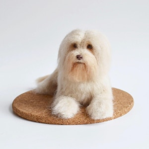 This dog figure is a pet portrait gift and memorial portrait, created as a tibetan terrier with care. Each piece is made to order and designed as custom home decor. It works as a pet memorial and pet gift, and is a meaningful choice as a christmas gift or dog birthday surprise. A great option for dog decor. Ideal as a best gift for mom or for anyone who loves their pet, this custom ornament is personal and unique.Pet portrait gift as dog figure for memorial portrait and custom home decor.