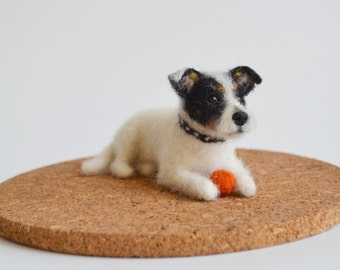 Needle felted dog sculpture, any mix of breed, movable sculpture, stop motion figurine, custom made dog portrait, unique dog gift, decor