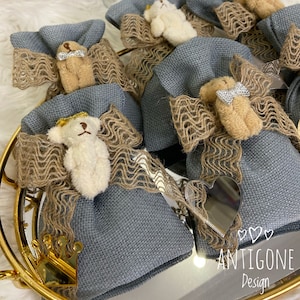 Borsa in bustina di lavanda orsacchiotto orsacchiotto personalizzato, bomboniere per il bagnetto, regalo per feste di compleanno, bomboniere per il battesimo, regalo di benvenuto per bambini, dolci 16 regali