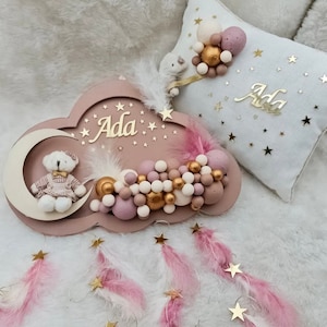 Personalized Baby Door Ornament With Led, Baby Room, Hospital Baby Hanging, Gifts For Mother And Child, Kids Room Decorations, Newborn Room