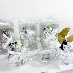 Boîte de bonbons aux amandes pour la mariée et le marié, cadeaux de mariage, cadeaux de fiançailles, boîtes de faveur de douche nuptiale, cadeau au henné, future mariée, cadeau de couple