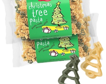 Pastabilities Christmas Tree Pasta, Fun Shaped Tree Noodles for Kids and Holidays, Non-GMO Natural Wheat Pasta 14 oz (2 Pack)