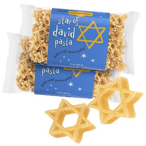 Pastabilities Star of David Pasta, Fun Shaped Kosher Star Noodles for Kids and Jewish Holidays, Non-GMO Natural Wheat Pasta 14 oz (2 Pack)