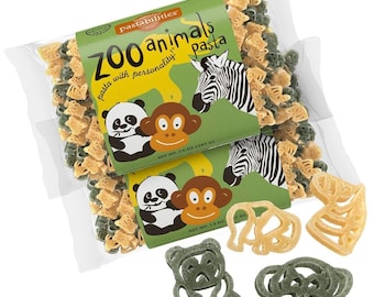 Pastabilities Zoo Animals Pasta, Non-GMO Wheat Pasta 14 oz (2 Pack)