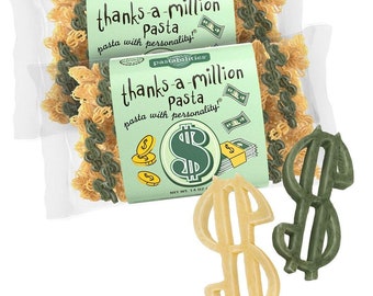 Pastabilities Thanks a Million Dollar Sign Pasta, Non-GMO Wheat Pasta 14 oz (2 Pack)