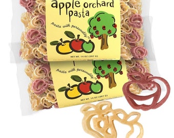 Pastabilities Apple Orchard Pasta, Non-GMO Wheat Pasta 14 oz (2 Pack)