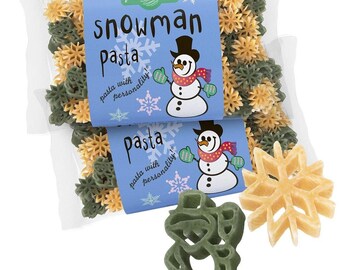 Pastabilities Snowman Shaped Pasta, Fun Shaped Noodles for Kids and Holidays, Non-GMO Natural Wheat Pasta 14 oz (2 Pack)