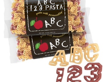Pastabilities ABC 123 Alphabet Pasta, Non-GMO Wheat Pasta 14 oz (2 Pack)