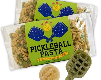 Pastabilities Pickleball Pasta, Fun Shaped Paddles & Balls, (14 oz. bags, 2-pack)