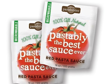 Pastabilities Pastably the Best Sauce Ever, Red Tomato Pasta & Spaghetti Sauce, 18 oz. (2 Pack)