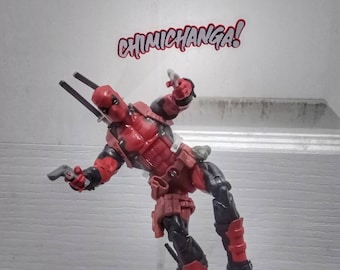 Figura de Acción Chimichanga Efecto Texto Escala 1/12 - (7 cm ancho X 1.5 cm alto texto) - FIGURA NO INCLUIDA