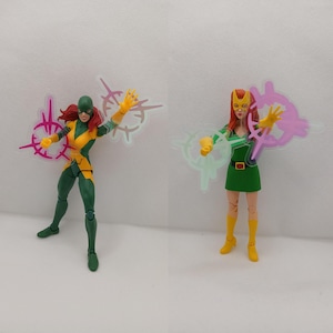 Action Figure Telekinetic Blast Power Effects 1/12 Scale - Holographic Pink x2 (approximately 6cm diameter) - FIGURE NOT INCLUDED