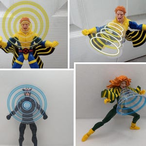 Action Figure Sonic Scream Power Effects 1/12 Scale - Multiple Styles and Colours Available - FIGURE NOT INCLUDED