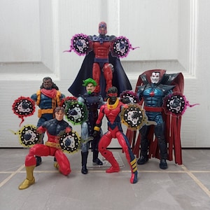 Action Figure Energy Krackle Power Effects 1/12 Scale - White, Black and Translucent Colour x2 (roughly 5cm circle) - FIGURE NOT INCLUDED